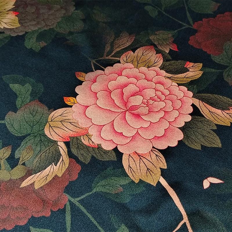 GUYTXM - Handmade 40 Momme Mud Silk Satin Fabric - 112cm By the Yard