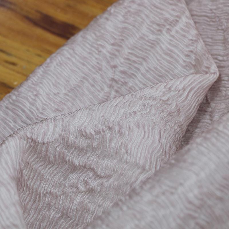 LZSYJL - 18 Momme Dirty Dyed Dimensional Drape Tussah Silk Crepe Fabric  - 85cm wide by the Yard