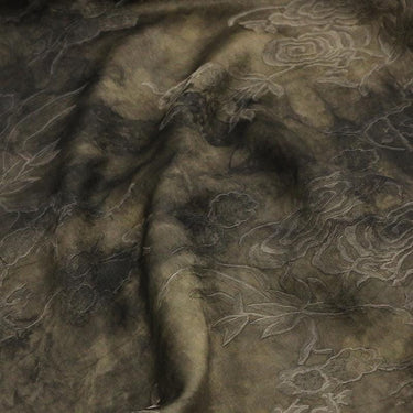 NIRYUS - 25 Momme Eco Friendly Plant Dye Jacquard Silk Blend Rayon Fabric  - 138cm wide by the Yard