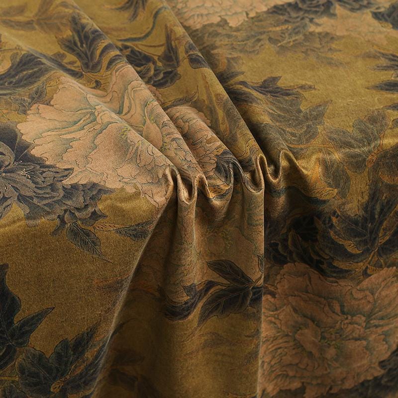LDAMDN - Stone-washed Handmade 55 Momme PIZI Mud Silk Satin Fabric - 115cm by the Yard