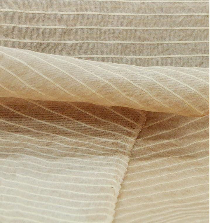 ZANLI - 16 Momme Original Niche Designer Dirty Dyed Dirty Maroon Silk Satin Gauze Silk Cotton Blend Fabric  - 110cm wide by the Yard