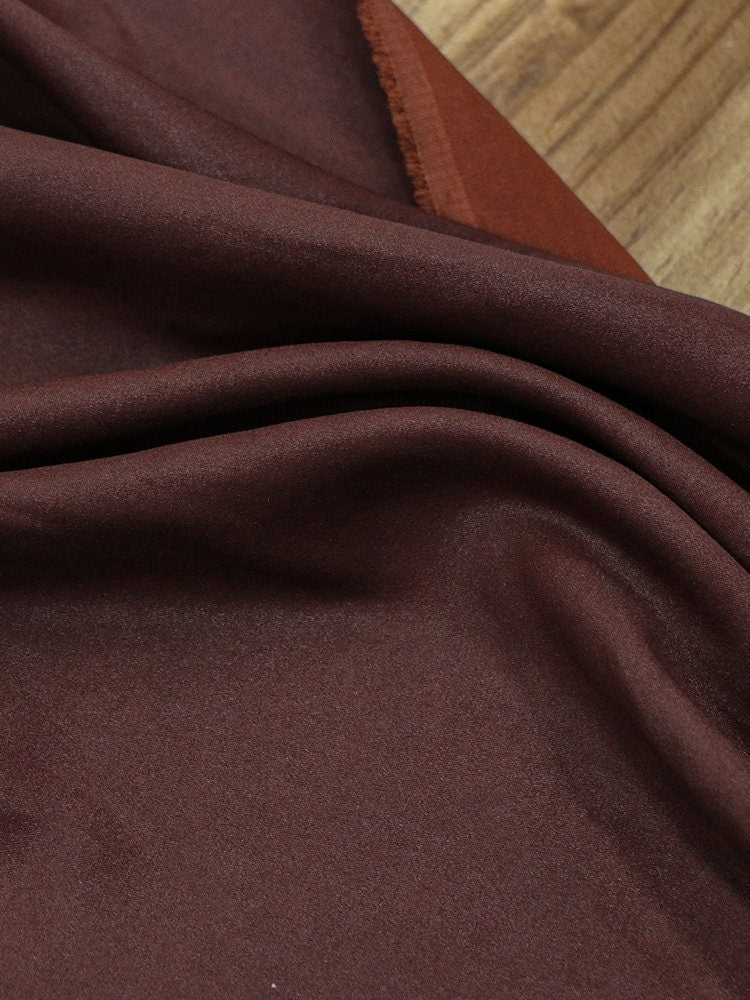 REDTAN -25 Momme Handmade Stretch Satin Plant-dye HongYunsha Mulberry Silk Fabric  - 130cm wide by the Yard