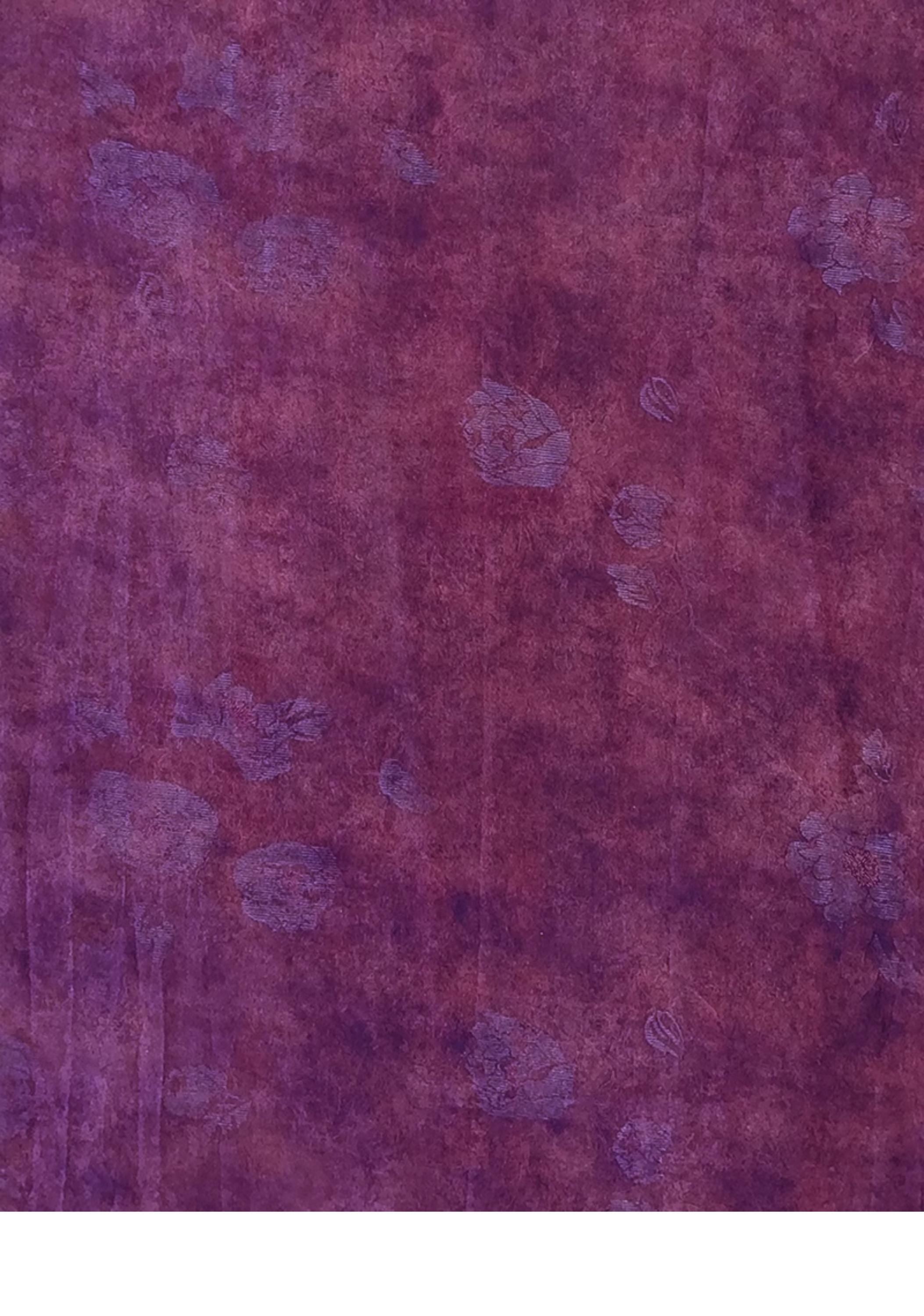 GYHLYH - Handmade 28 Momme HUALUO Jacquard Mud Silk Fabric (Openwork texture) - 112cm by the Yard