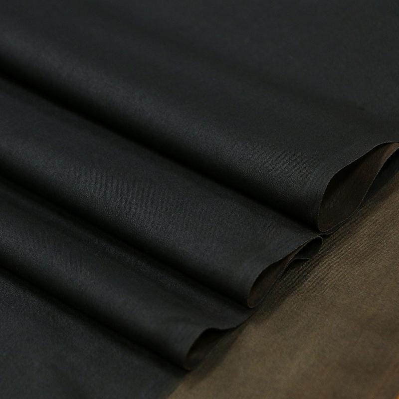 CUNZUO - 19 Momme Handmade Pure Tussah Silk Gambiered Ganton Gauze Silk Fabric ,110cm By the Yard