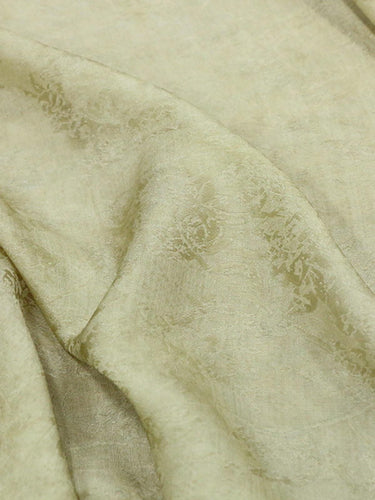 ZRZSTI - 19 Momme Vintage Style Dirty Dyed Tussah Silk Jacquard Satin Silk Fabric - 130cm wide by the Yard