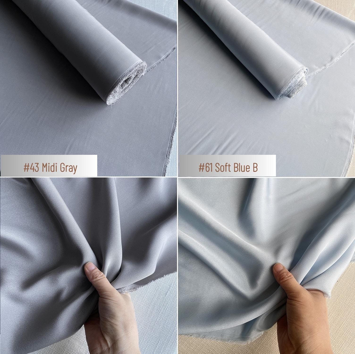 Heavy 30 Momme Silk Crepe de Chine Fabric – 45" Wide, 43 Colors, 100% Mulberry Silk