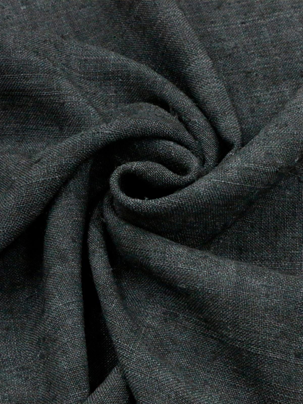 HUIHZU - 38 Momme Vintage Style Dirty Dyed  Knotted Silk Tussah Satin Silk Fabric - 99cm wide by the Yard
