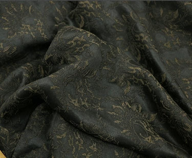 TALFWW - 28 Momme Handmade Jacquard Guanle Crepe Silk Fabric - 110cm wide by the Yard