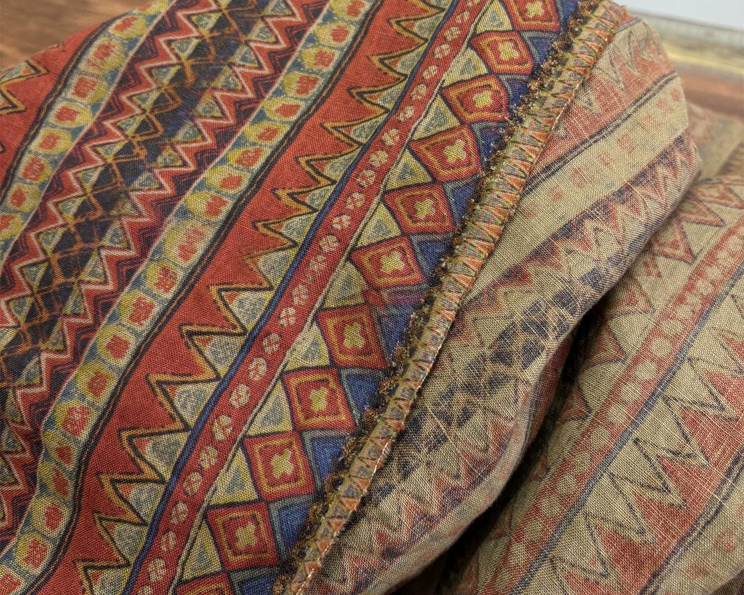 BJSHKE - 100% Linen, Vintage Style Digital Prints, 200 gram 135cm wide by the Yard
