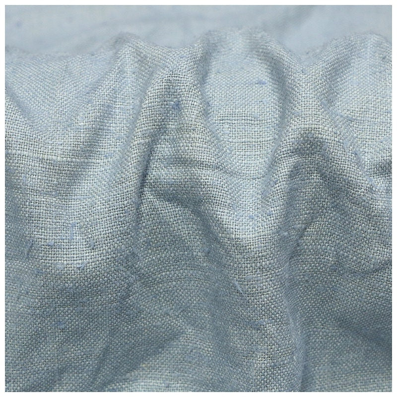 QCHUI -  Handmade Gambiered Ganton Tussah Silk Fabric - 90cm wide by the Yard