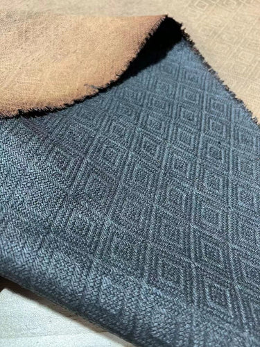 LINGXGE - 95 Momme Jacquard Mud Silk Gambiered Ganton Tussah Silk Fabric - 110cm wide by the Yard