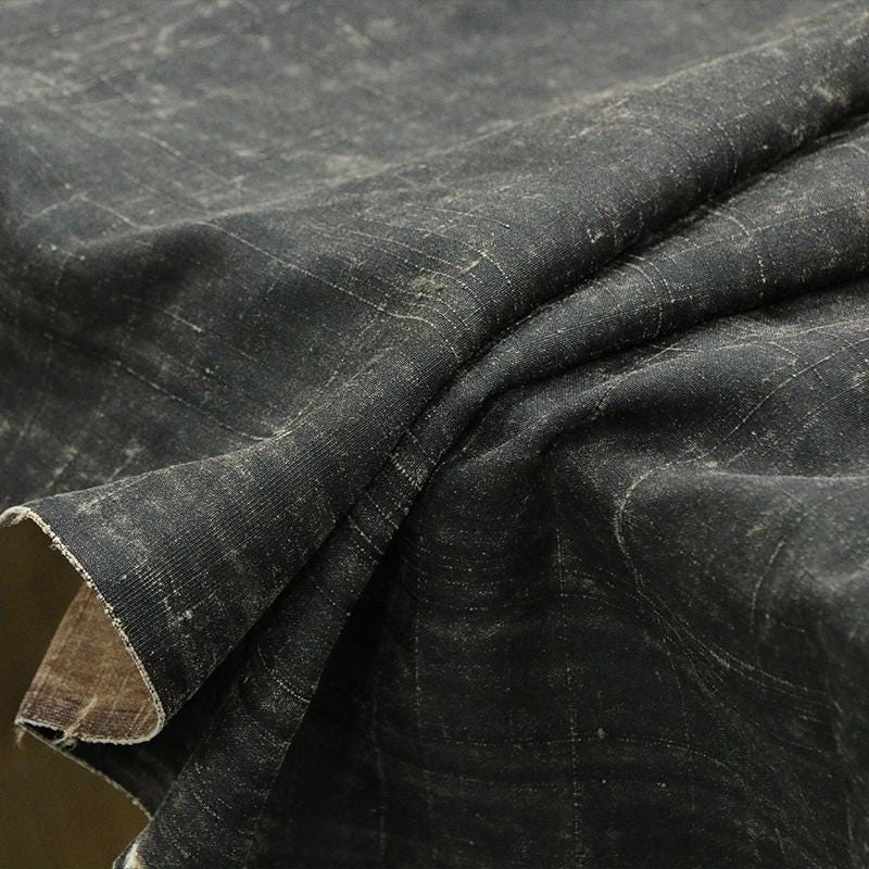 WASHUA - 45 Momme Handmade Old Style Gambiered Ganton Tussah Silk Fabric - 108cm wide by the Yard