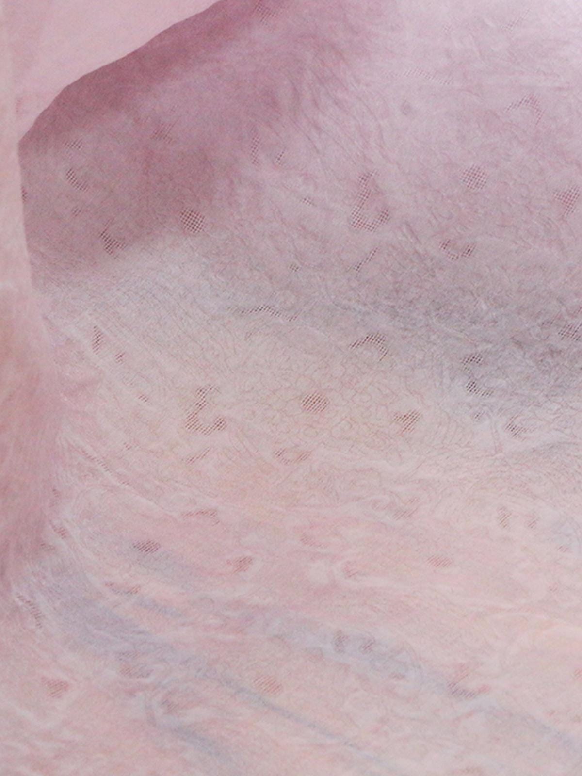 YANFEN - 16 Momme Vintage Style Dirty Dyed Sakura Powder Jacquard Crepe Satin Silk Fabric - 130cm wide by the Yard