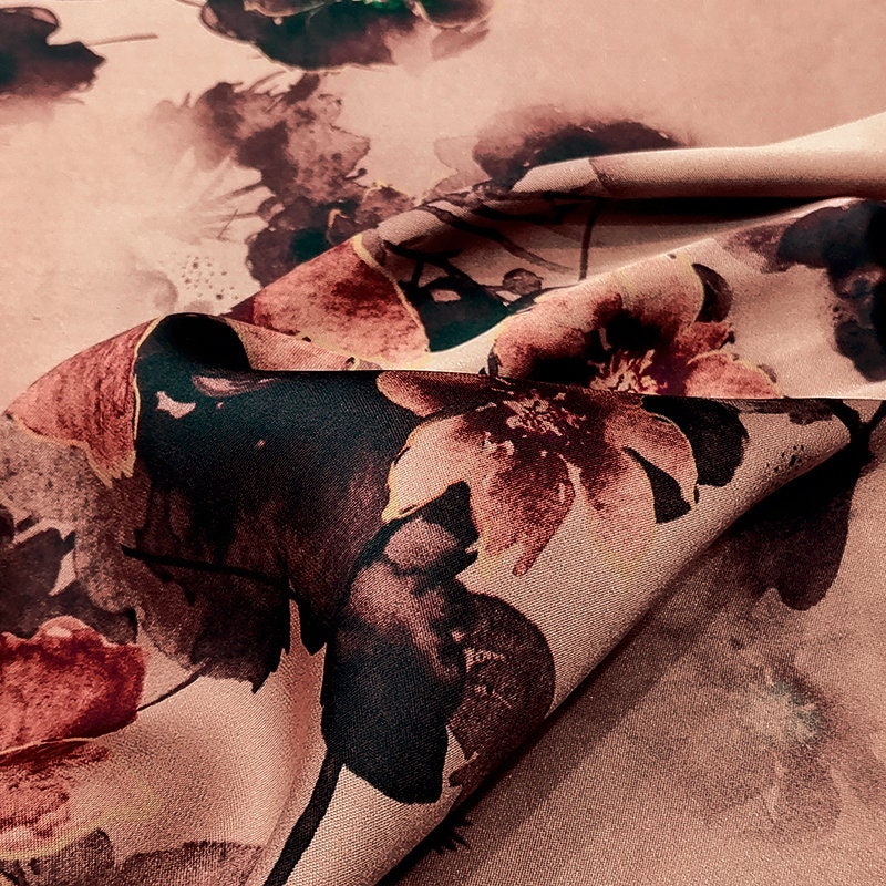 CHQY - Handmade 40 Momme Mud Silk Satin Fabric By the Yard