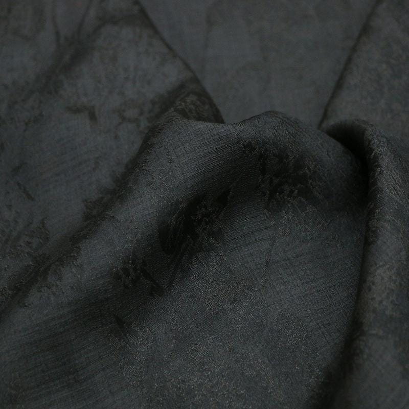 ZUOCAN - 24 Momme Handmade Pure Tussah Silk Gambiered Ganton Gauze Silk Fabric ,130cm By the Yard