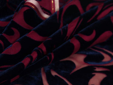 ON SALE - Burnout Polyester Velvet Fabric 110cm wide - 2 meters