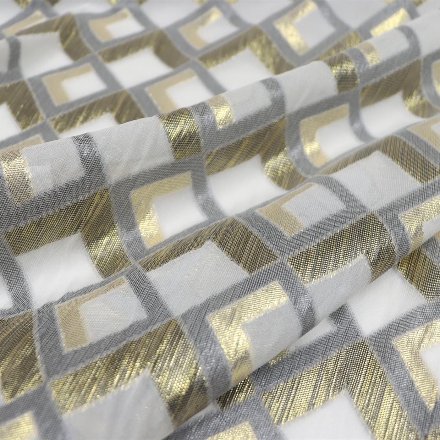 JFHGZF - 12 Momme Golden Thread Weave Silk Georgette Fabric - 114cm wide by the Yard