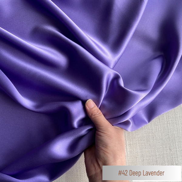 Color 42 - Deep Lavender - 19 Momme 100% Mulberry Silk Satin