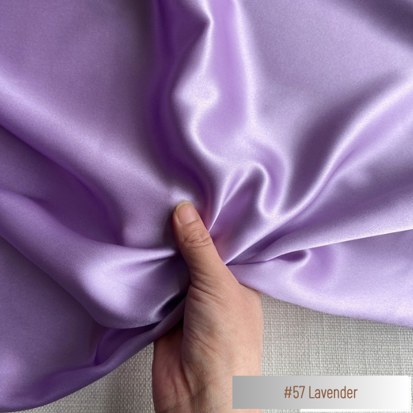 Color 57 - Lavender - 19 Momme 100% Mulberry Silk Satin
