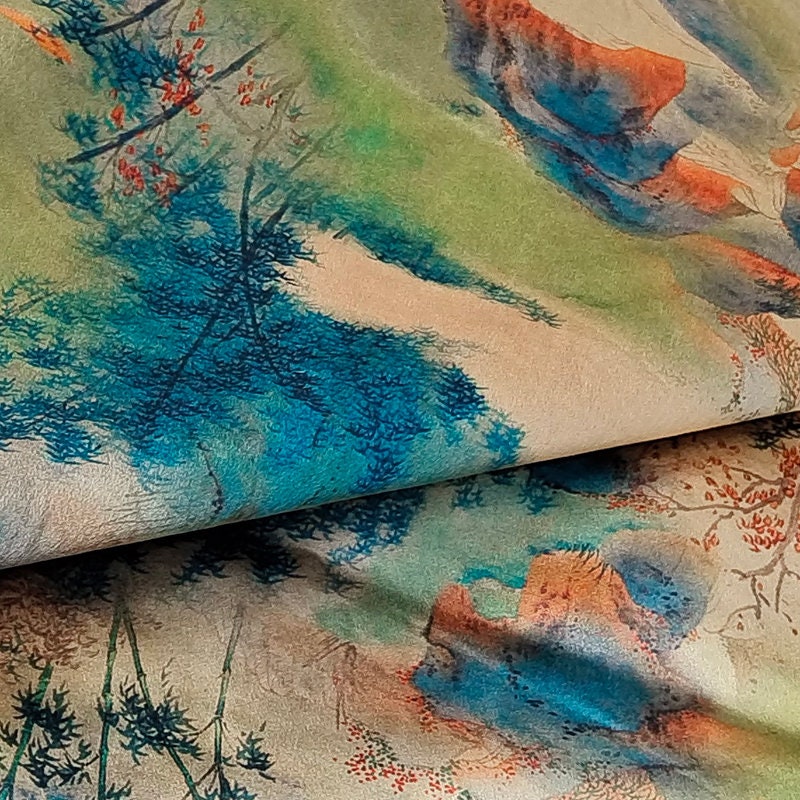 SSZL - Handmade 40 Momme Mud Silk Satin Fabric By the Yard