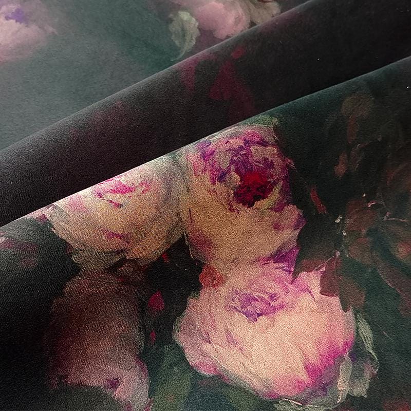 GYAYSY - Handmade 38 Momme Mud Silk Satin Fabric - 112cm By the Yard