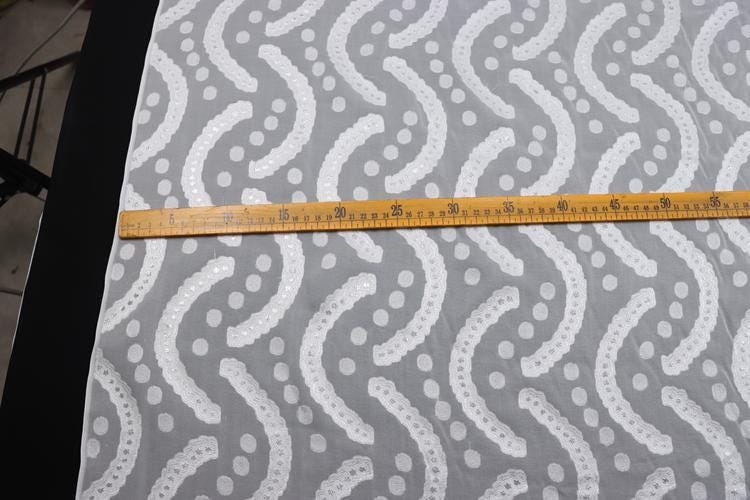 JFHSWH - 11 Momme Golden Thread Weave Silk Georgette Fabric - 112cm wide by the Yard