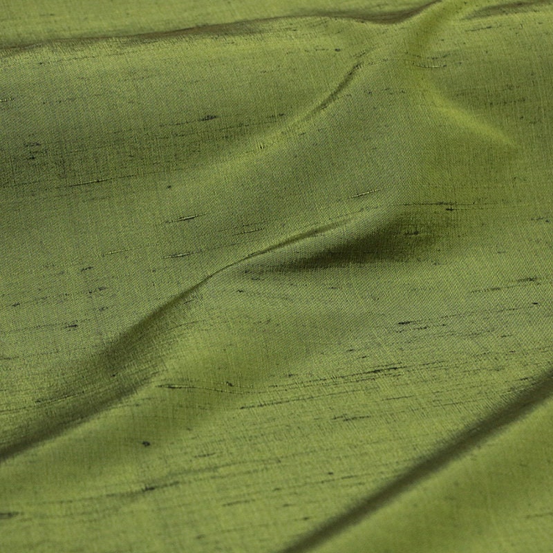 JILIL -  Handmade Gambiered Ganton Tussah Mud Silk Fabric - 120cm wide by the Yard