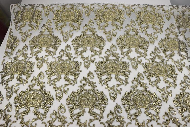 JFHBSZ - 22 Momme Golden Thread Weave Silk Georgette Fabric - 140cm wide by the Yard