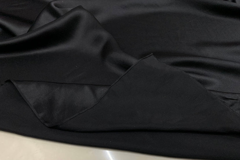 SUNSAI - 19 Momme Solid Color Digital Print Stretch Silk Satin Fabric - 140cm wide by the Yard