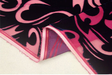 ON SALE - Burnout Polyester Velvet Fabric 110cm wide - 2 meters