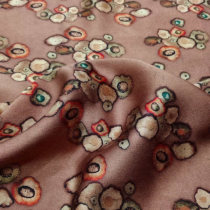 GUYQCS- Handmade 40 Momme Mud Silk Satin Fabric By the Yard