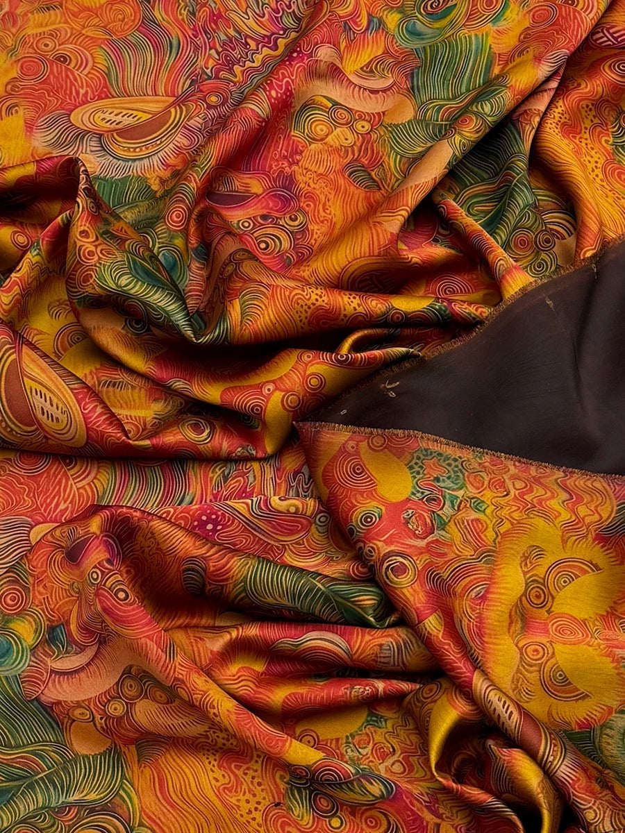 a close up of a cloth with a design on it