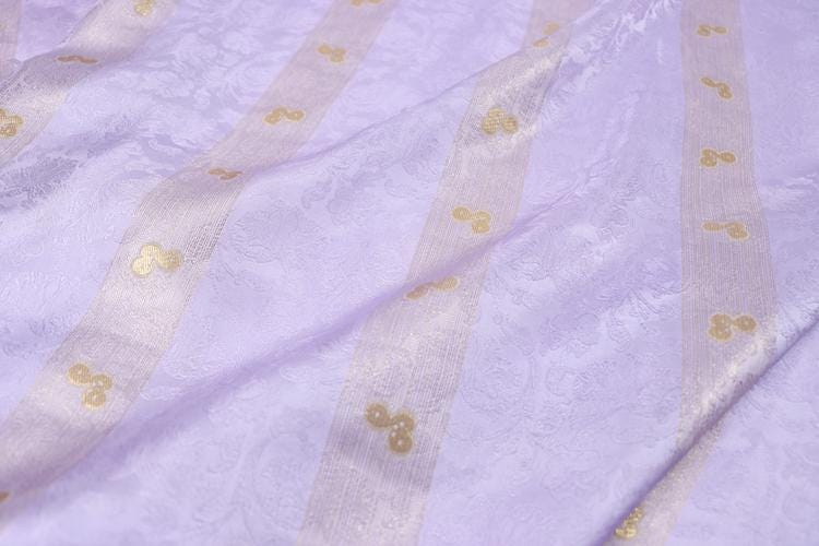 JFHXYS - 16.5 Momme Golden Thread Weave Silk Georgette Fabric - 111cm wide by the Yard