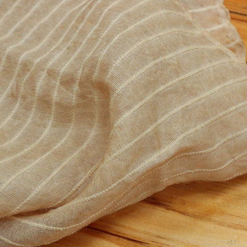 ZANLI - 16 Momme Original Niche Designer Dirty Dyed Dirty Maroon Silk Satin Gauze Silk Cotton Blend Fabric  - 110cm wide by the Yard