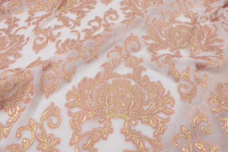 JFHFSZ - 22 Momme Golden Thread Weave Silk Georgette Fabric - 140cm wide by the Yard