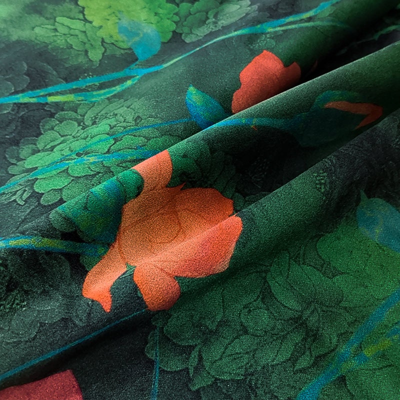 GUYHJS - Handmade 40 Momme Mud Silk Satin Fabric By the Yard