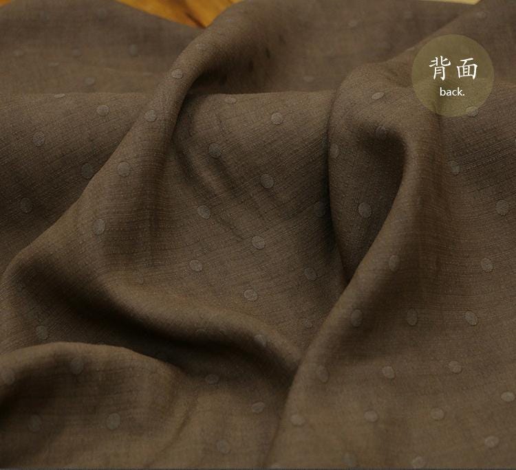 ZUOBOD - 19 Momme Handmade Pure Tussah Silk Gambiered Ganton Gauze Silk Fabric ,130cm By the Yard