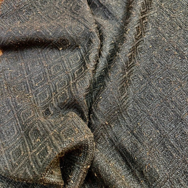 LINGXGE - 95 Momme Jacquard Mud Silk Gambiered Ganton Tussah Silk Fabric - 110cm wide by the Yard