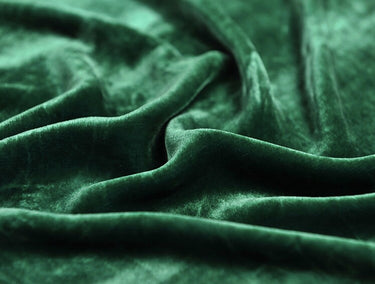 ON SALE - Solid Jade Green Velvet Fabric 114cm wide - 4 Yards
