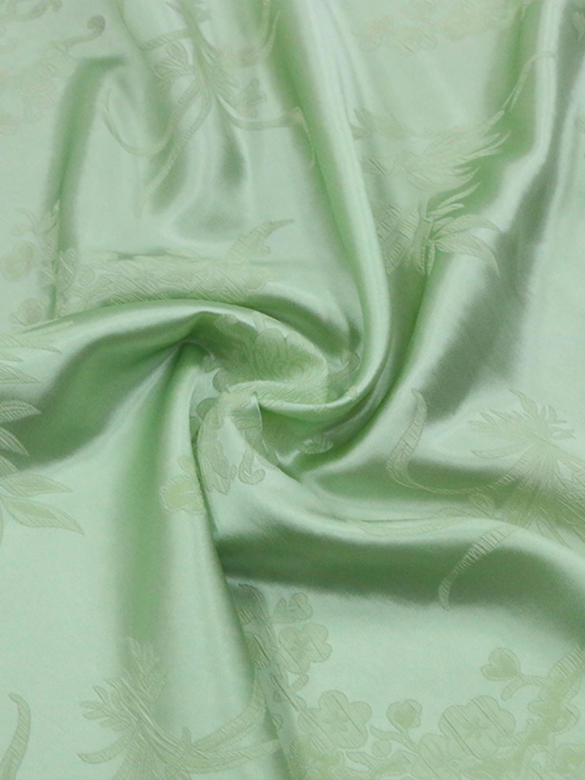 QIXILV - 23 Momme Jacquard Guanle Crepe Silk Fabric - 138cm wide by the Yard