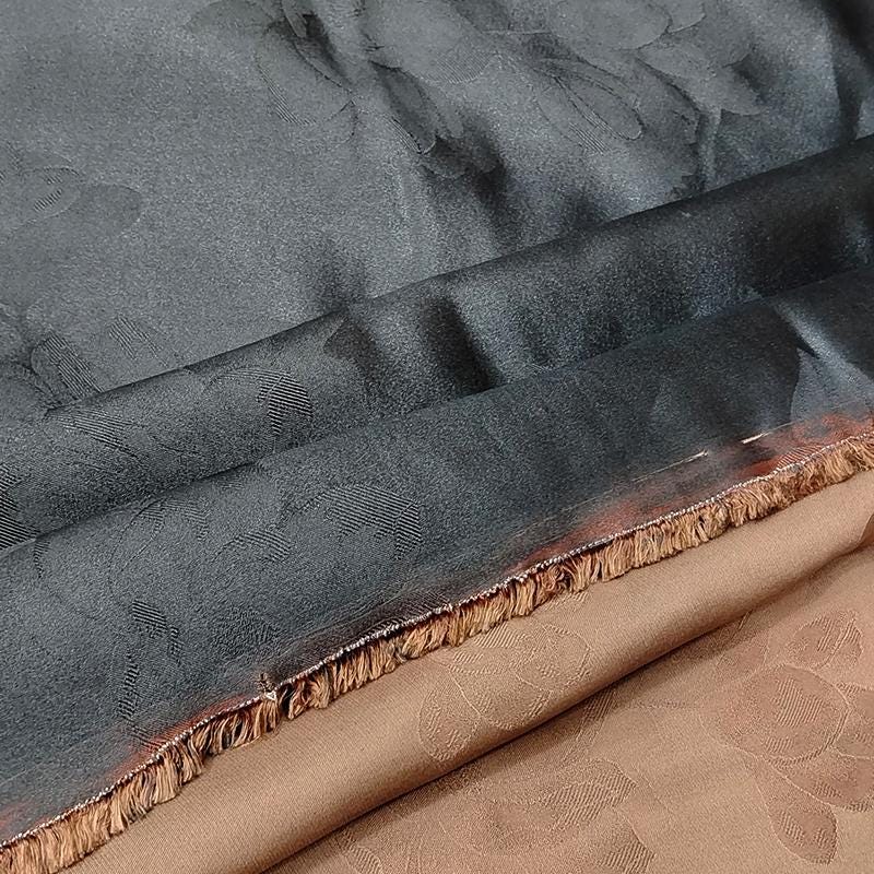 GUYHKU - Handmade 40 Momme Mud Silk Satin Fabric - 112cm by the Yard