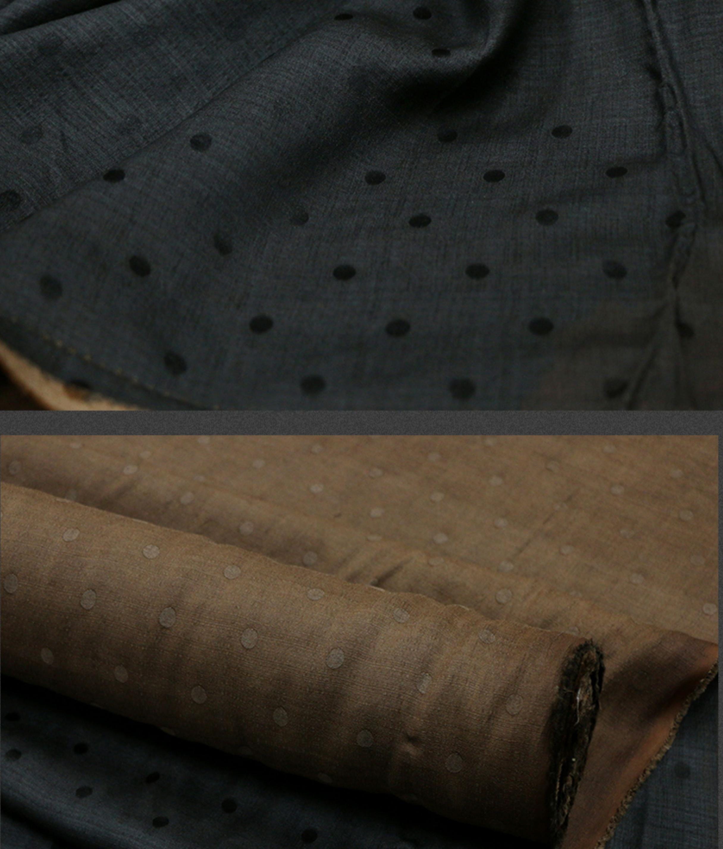 ZUOBOD - 19 Momme Handmade Pure Tussah Silk Gambiered Ganton Gauze Silk Fabric ,130cm By the Yard