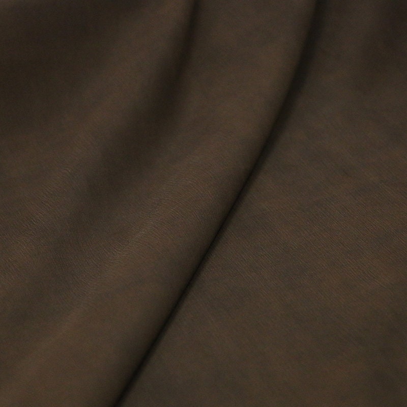 BBH - 22 Momme Handmade Eco Friendly Black Crinkled Mud Silk Satin Fabric - 125cm by the Yard