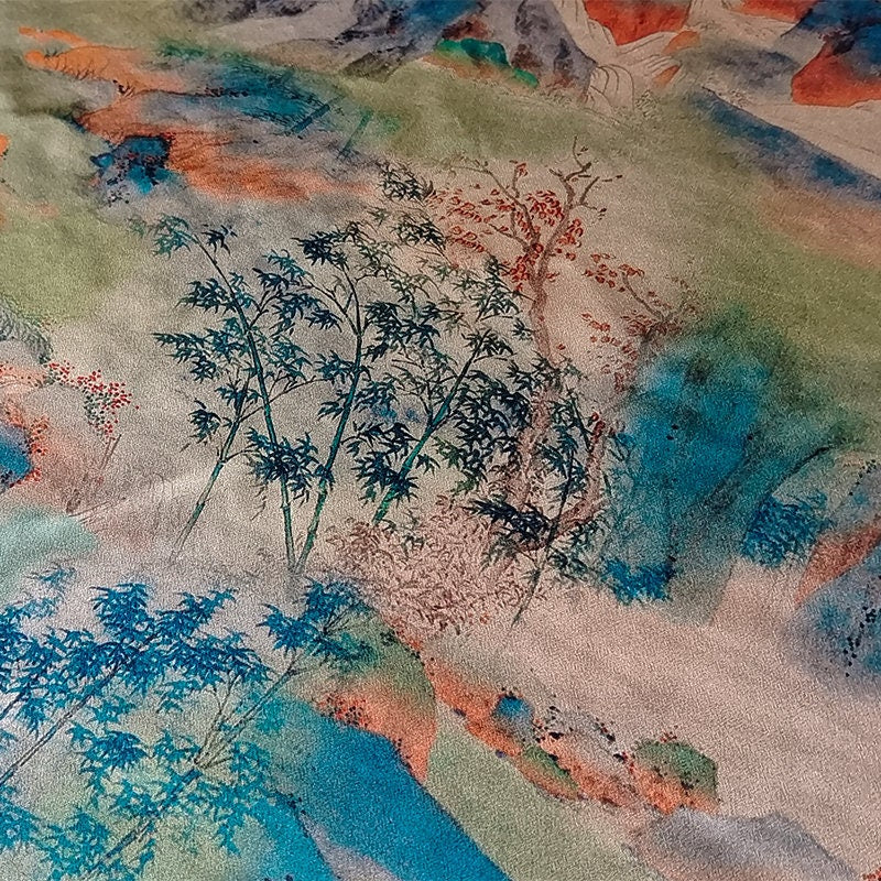 SSZL - Handmade 40 Momme Mud Silk Satin Fabric By the Yard