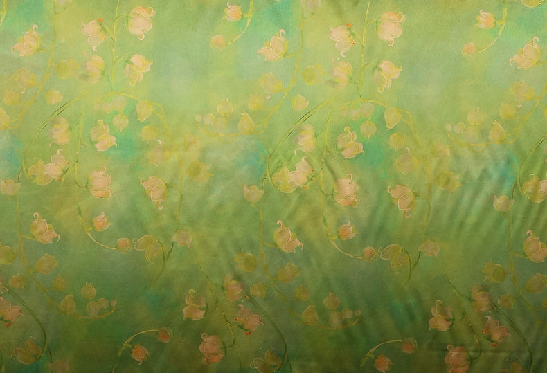 GUJLLF - Handmade 70 Momme PIZI Mud Silk Satin Fabric - 114cm wide by the Yard