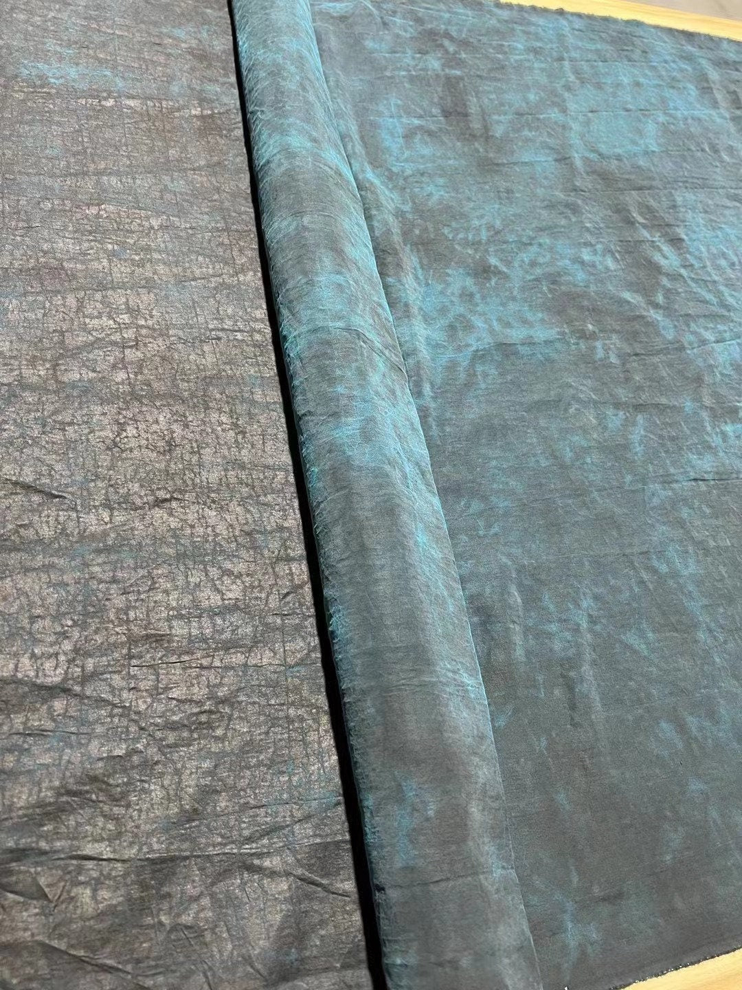 ZHARAN - 25 Momme Handmade Mud Silk Gambiered Ganton Silk Fabric - 110cm wide by the Yard