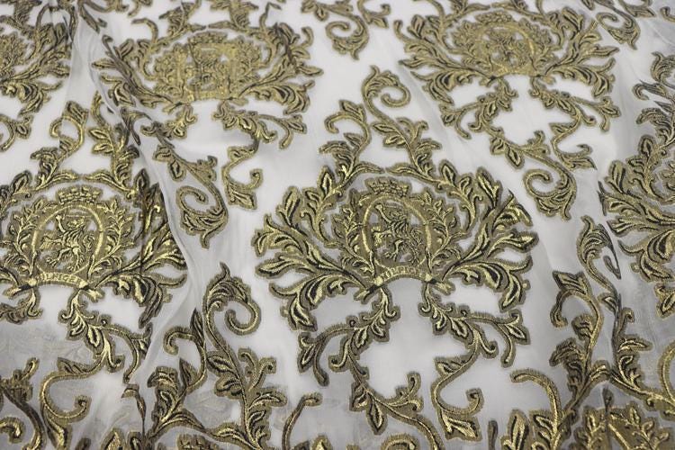 JFHBSZ - 22 Momme Golden Thread Weave Silk Georgette Fabric - 140cm wide by the Yard