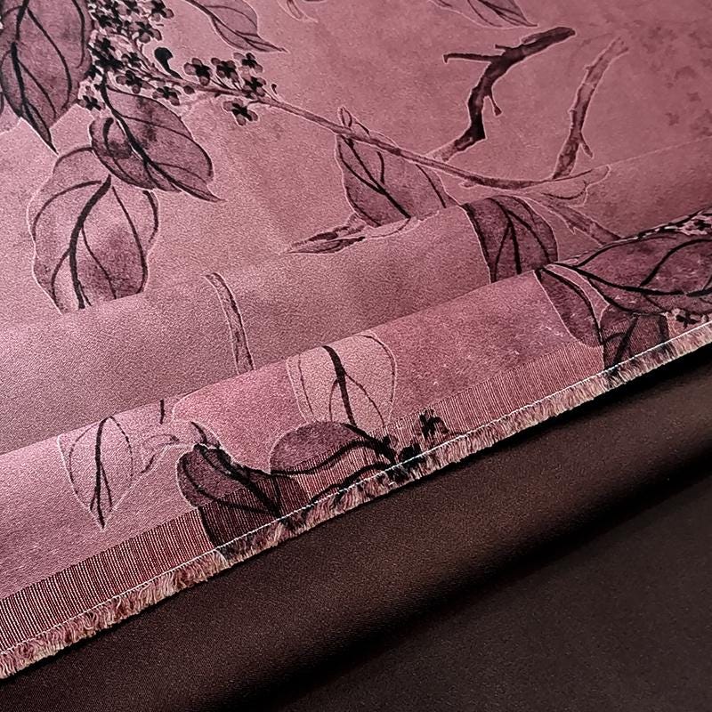 GYJGPX - Handmade 50 Momme PIZI Mud Silk Satin Fabric - 112cm by the Yard