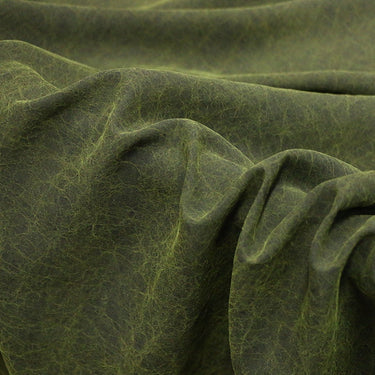 LVGUIW - Green Grass Cracks 25 Momme Handmade Plant Dye Mud Silk Fabric, 110cm by the Yard