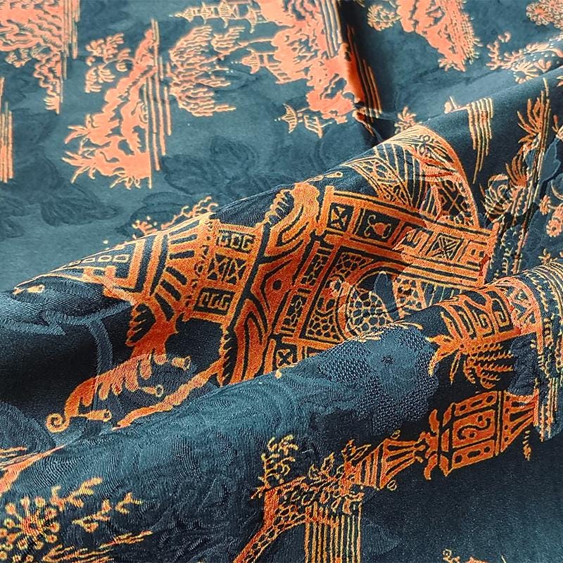 GUYQLY - Handmade 40 Momme Mud Silk Satin Fabric - 112cm By the Yard